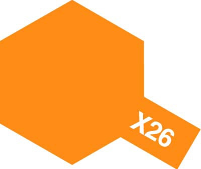 Acrylic paint Acrylic Mini X-26 Clear Orange (Tamiya) (10ml)