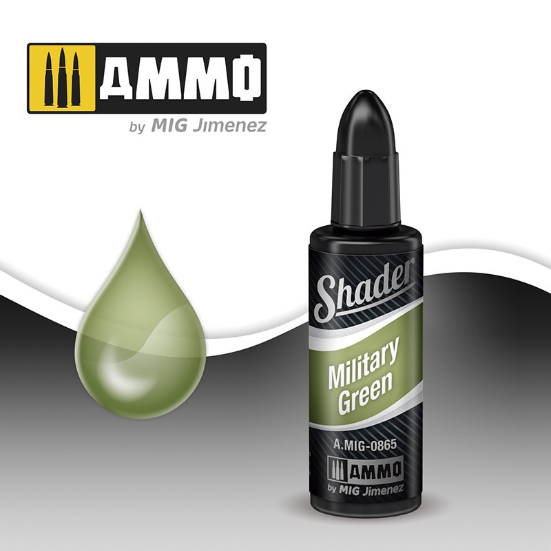 SHADER Military Green (10mL) (Ammo Mig)