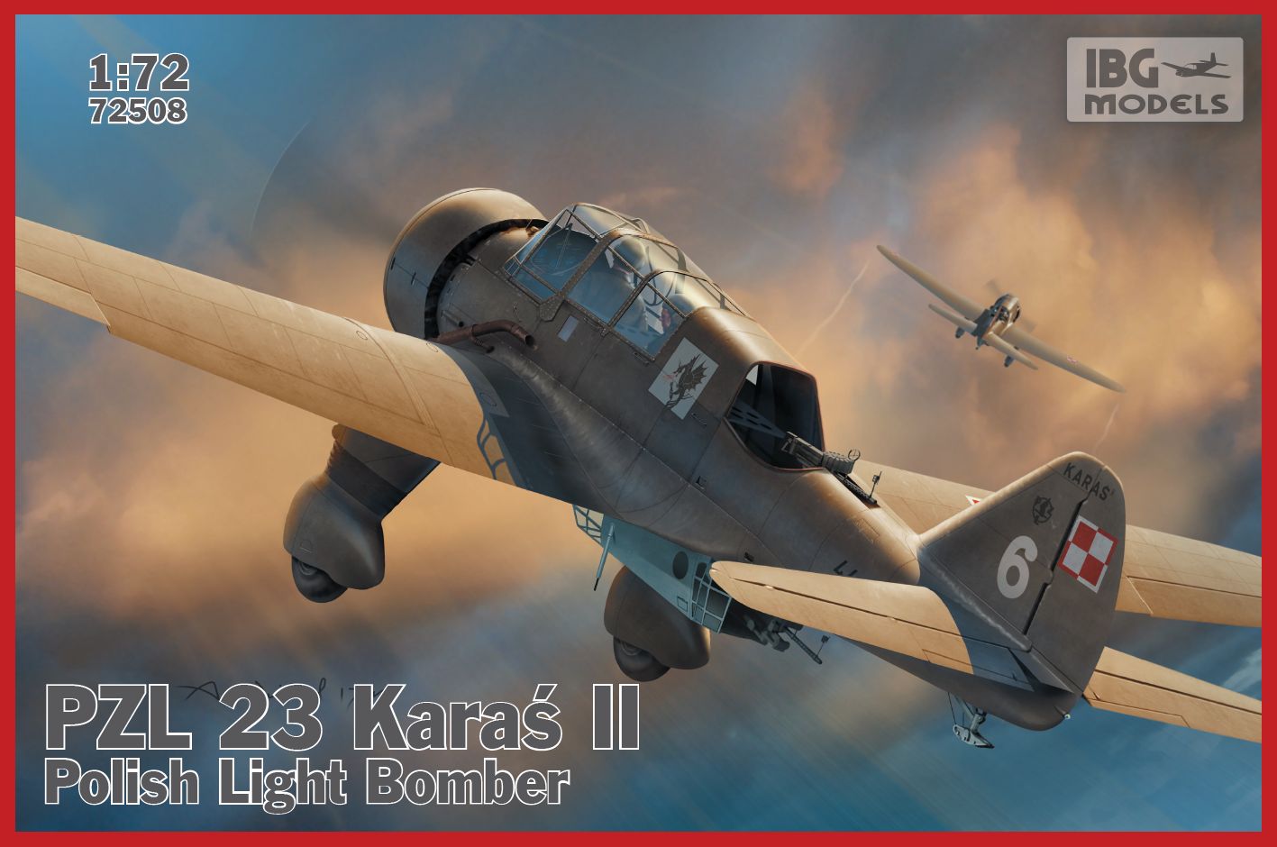 Model kit 1/72 PZL P.23 Karas II - Polish Light Bomber (IBG Models)