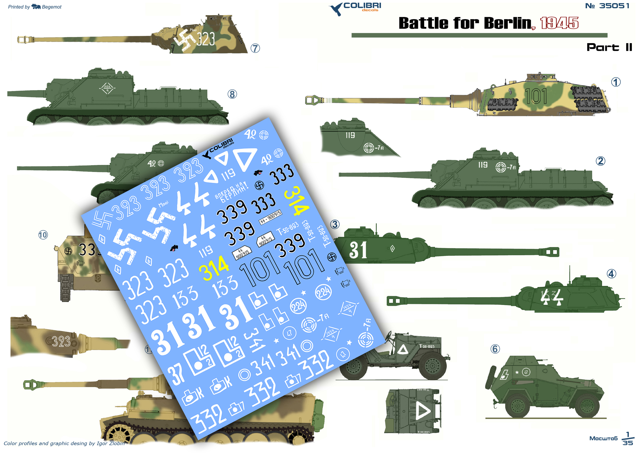 Decal 1/35 Battle for Berlin 45 - Part II (Colibri Decals)