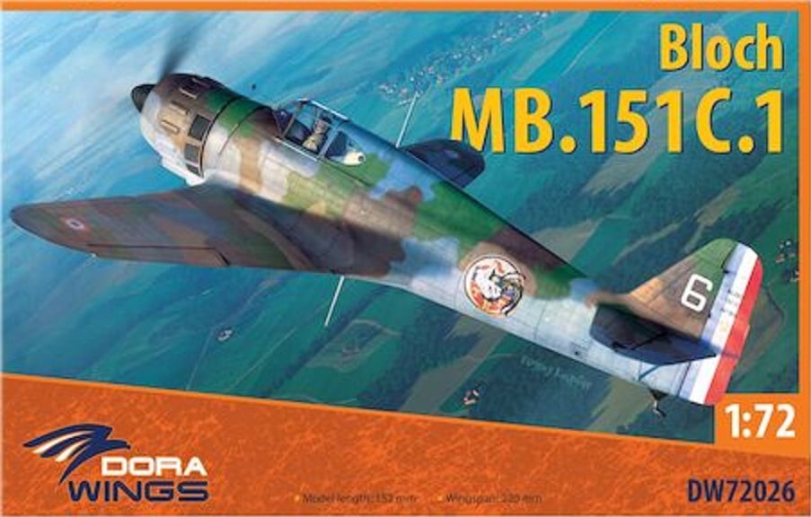 Model kit 1/72 Marcel-Bloch MB.151C.1 (Dora Wings)