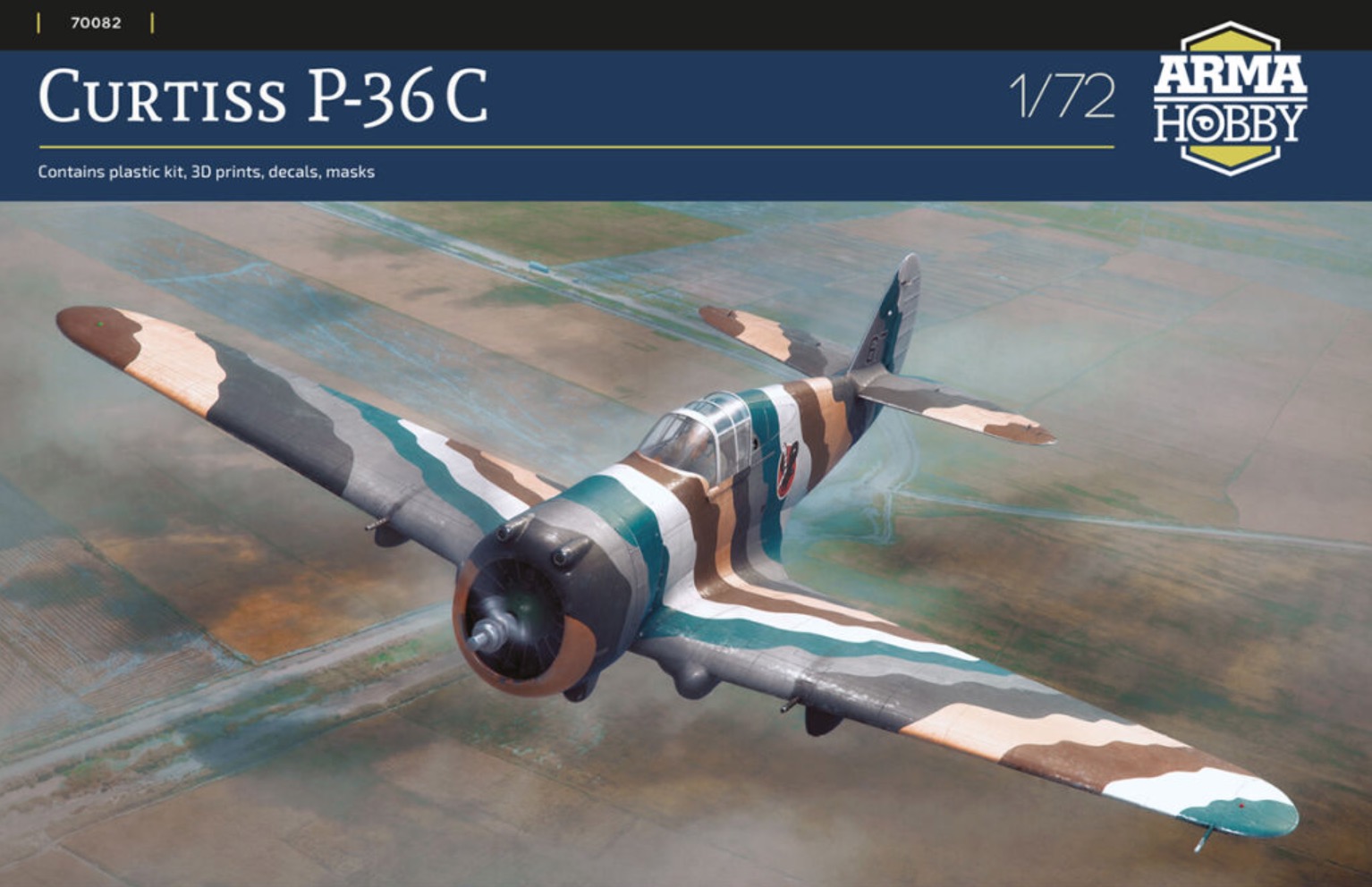 Model kit 1/72 Curtiss P-36C (Arma Hobby)