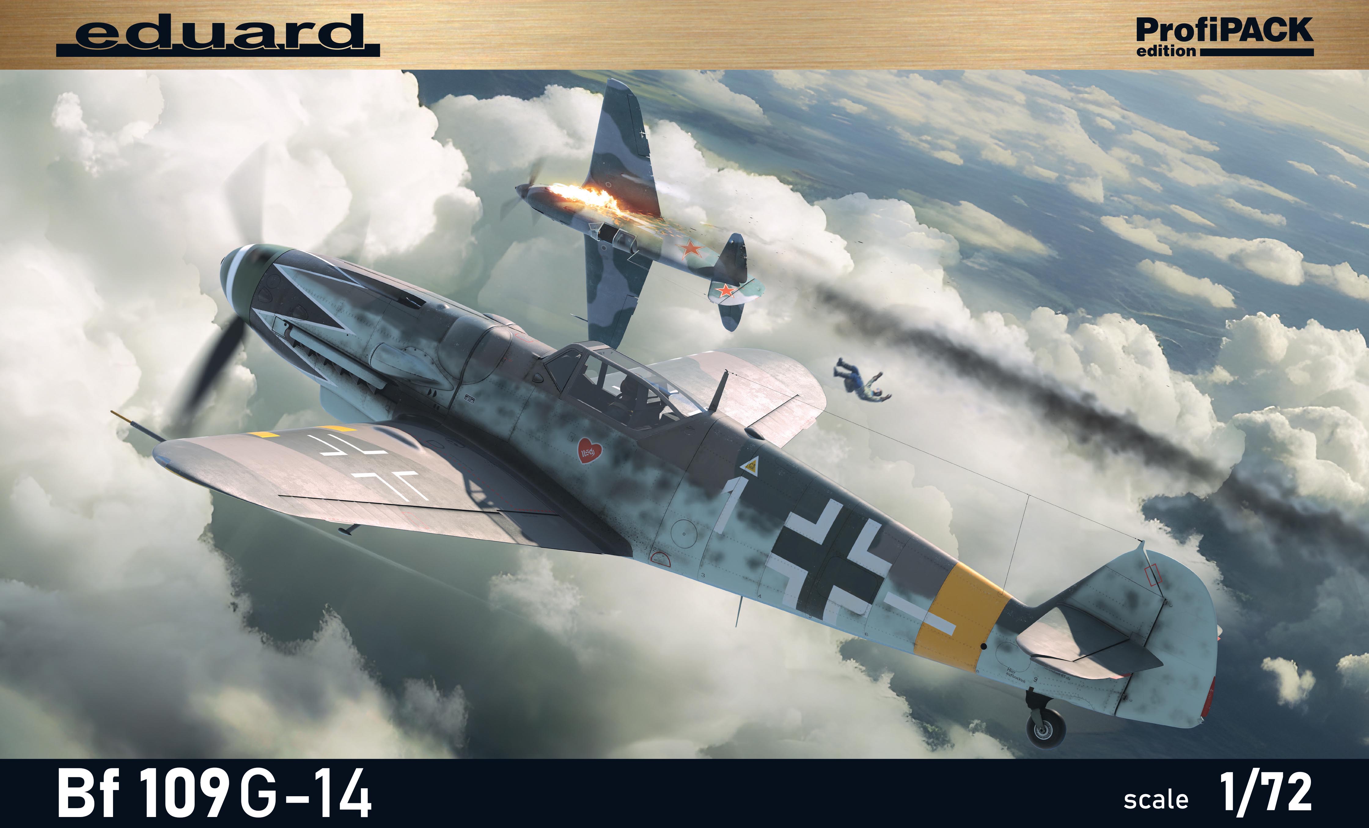Model kit 1/72 Messerschmitt Bf-109G-14 The ProfiPACK edition (Eduard kits) (damage box)