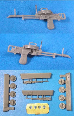 Additions (3D resin printing) 1/48 Vickers-K 7.7mm Machine Guns (Vector) 