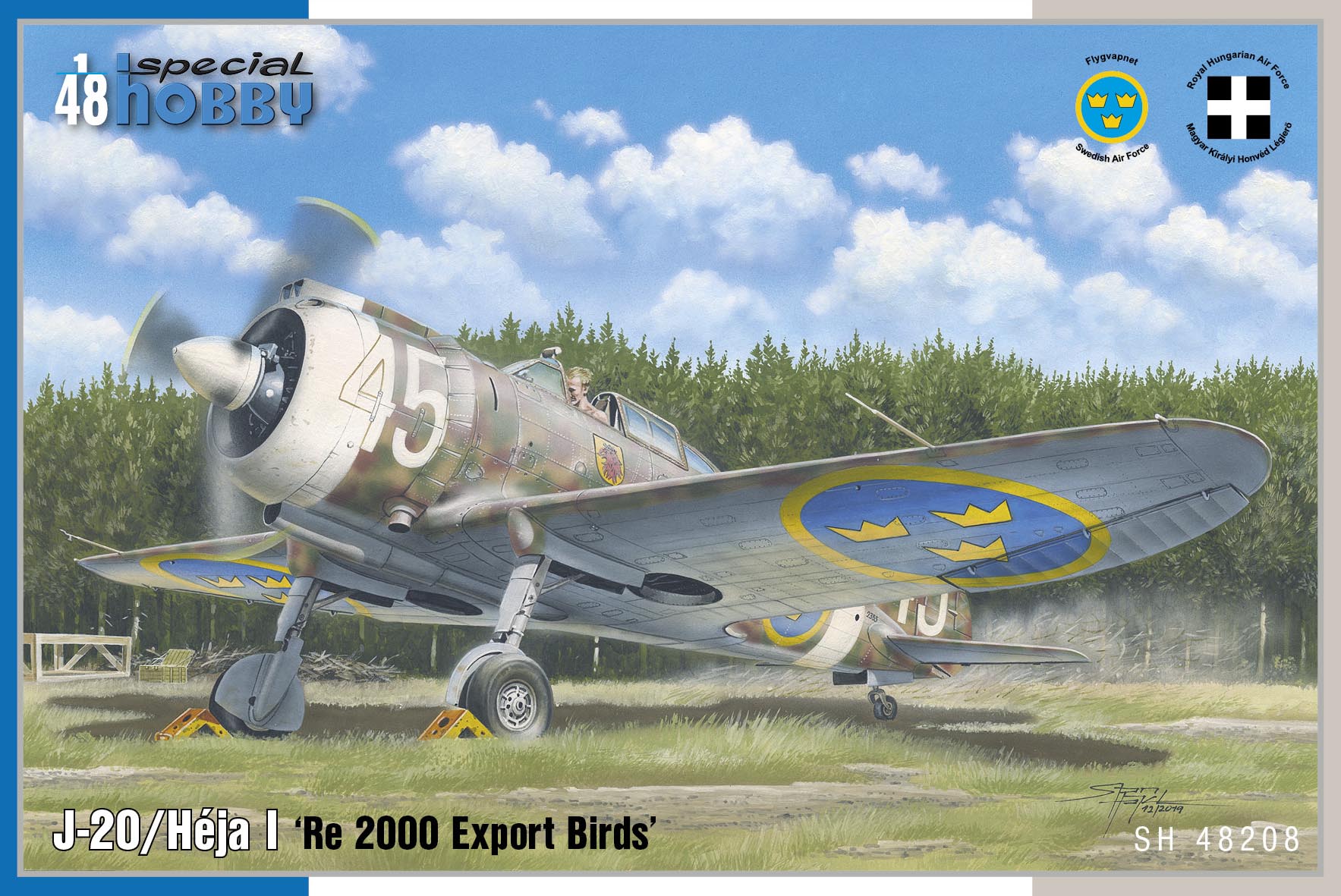 Model kit 1/48 J-20/Héja I 'Re 2000 Export Birds' (4x camo) (Special Hobby)