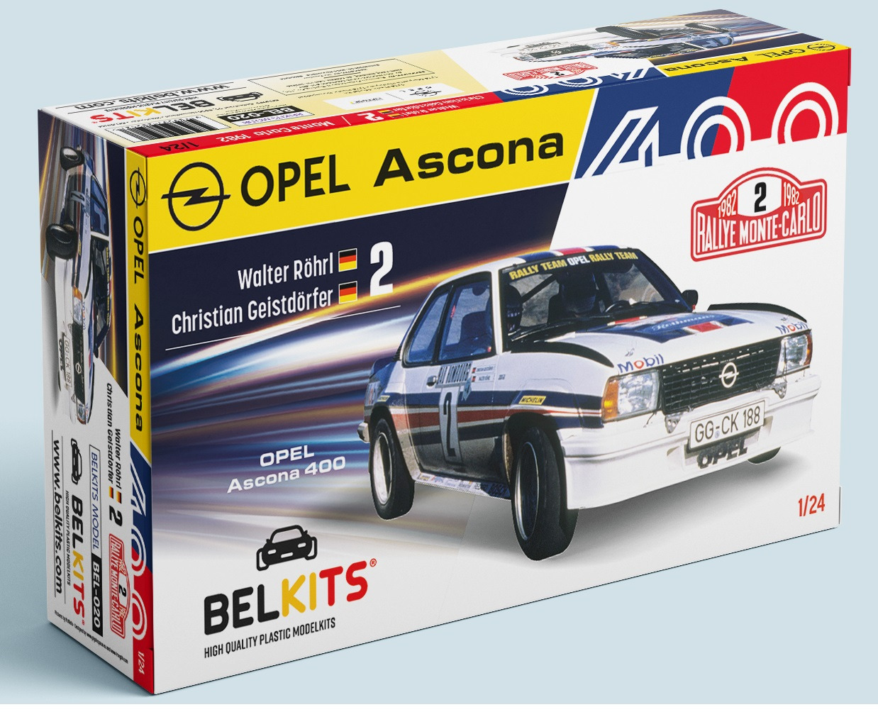Model kit 1/24 Opel Ascona 400 - Rally Monte Carlo 1982 (Bel Kits)