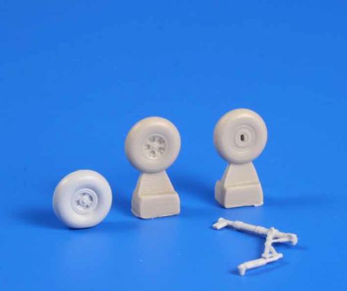 Additions (3D resin printing) 1/72 Correction Five Spoke Wheels Hawker Hurricane Mk.I and Mk.I with 'Fabric wing' (Airfix/Sword)