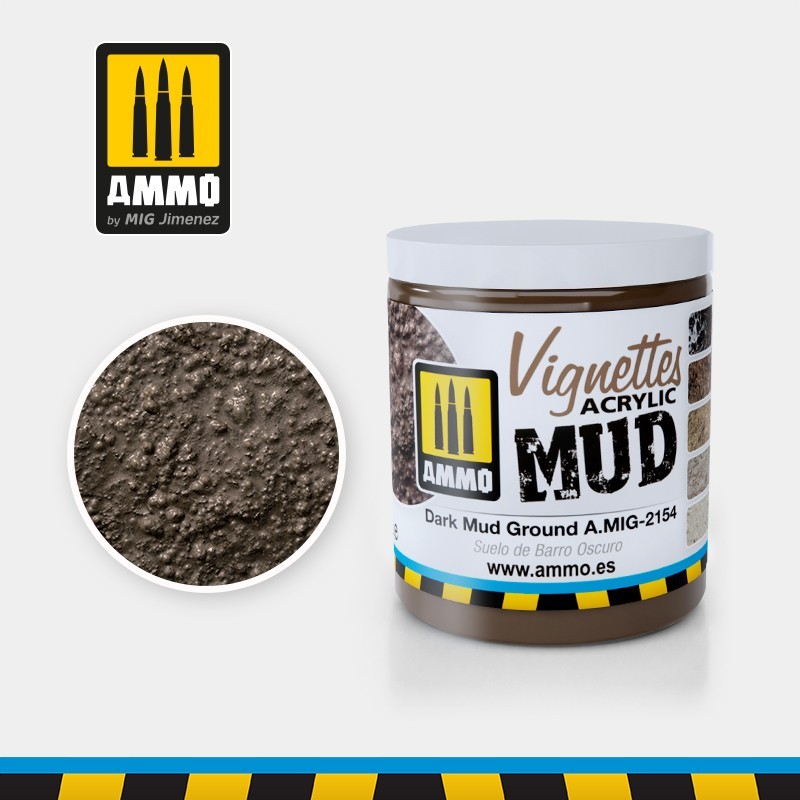 VIGNETTES Dark Mud Ground (100mL) (Ammo Mig)