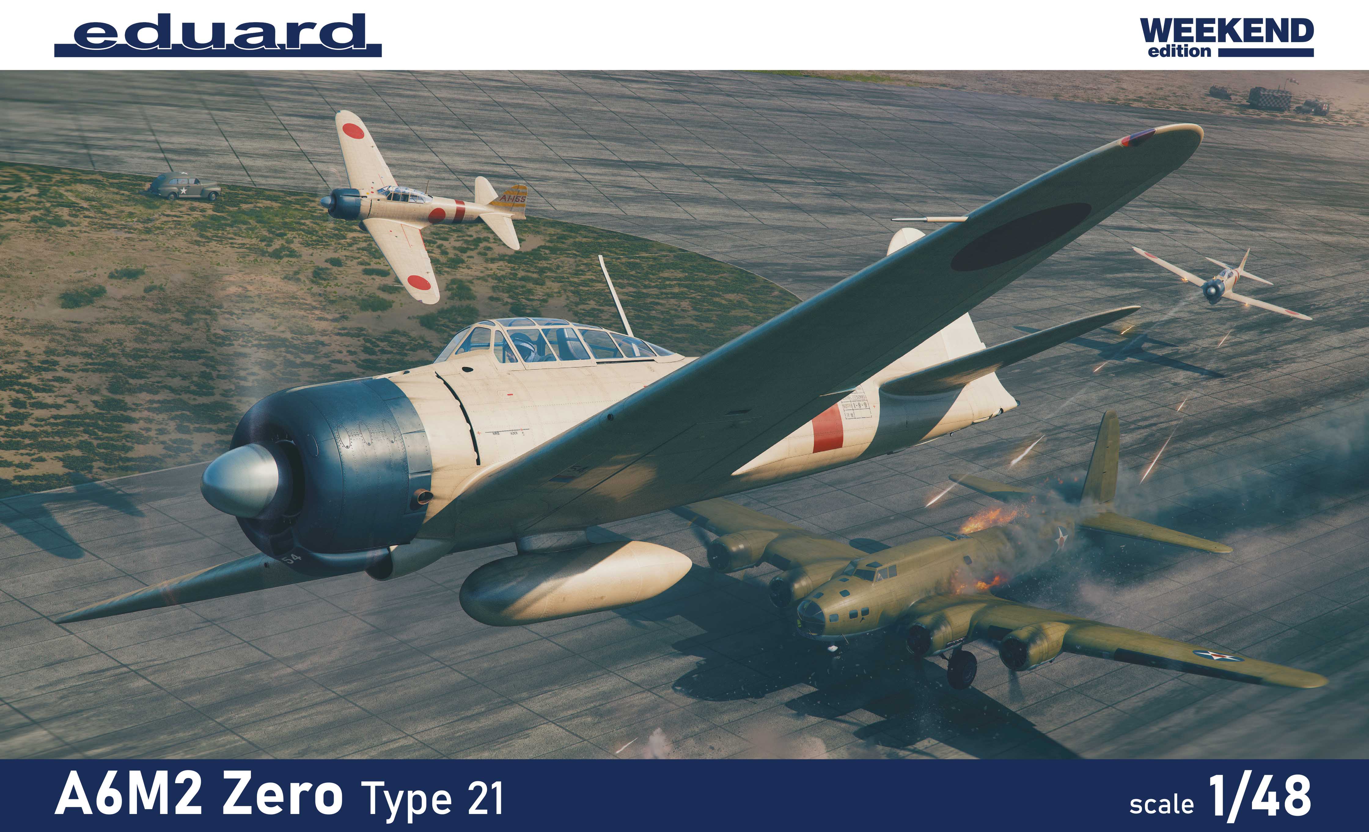 Model kit 1/48 Mitsubishi A6M2 Zero Type 21 (Eduard kits)