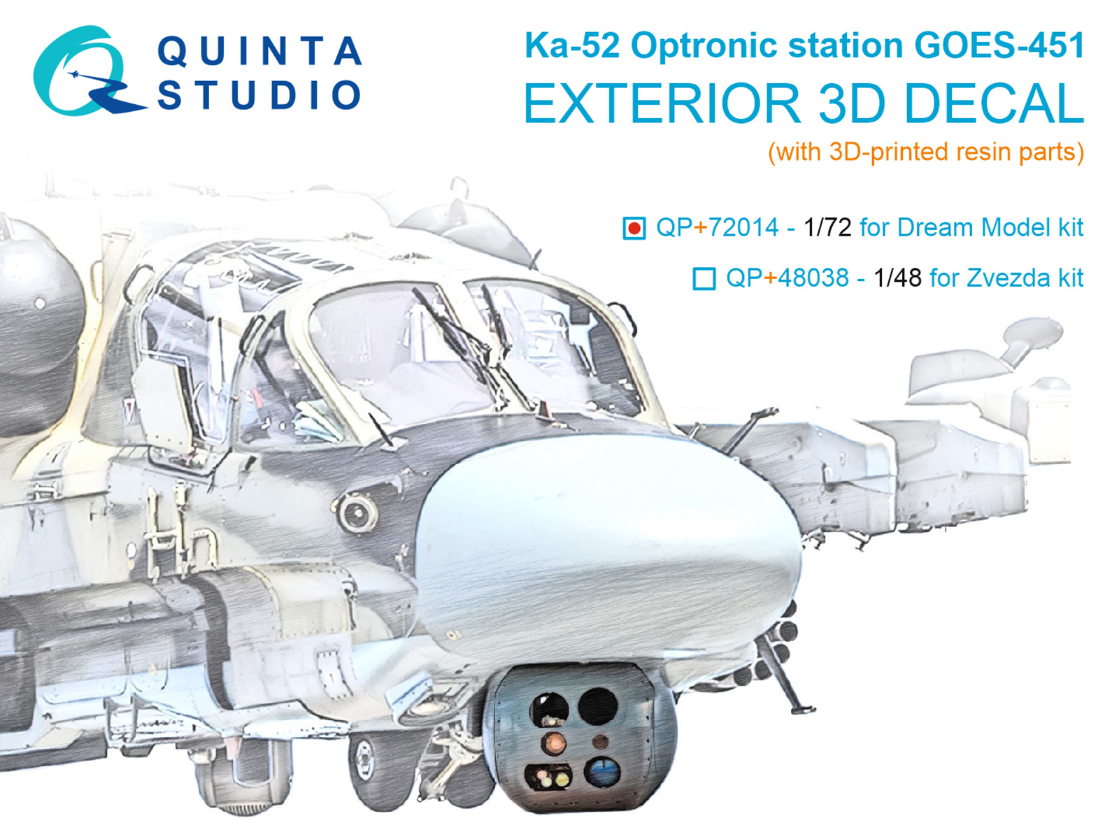 Ka-52 Optronic station GOES-451 (Dream Model) (with 3D-printed resin parts) 