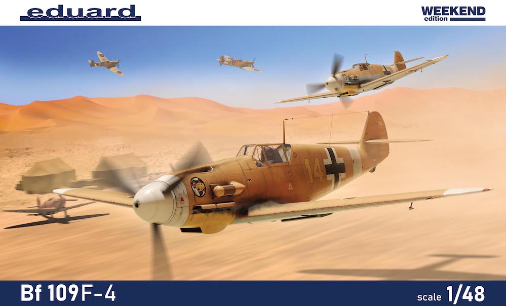 Model kit 1/48 Messerschmitt Bf-109F-4 Weekend edition (Eduard kits)