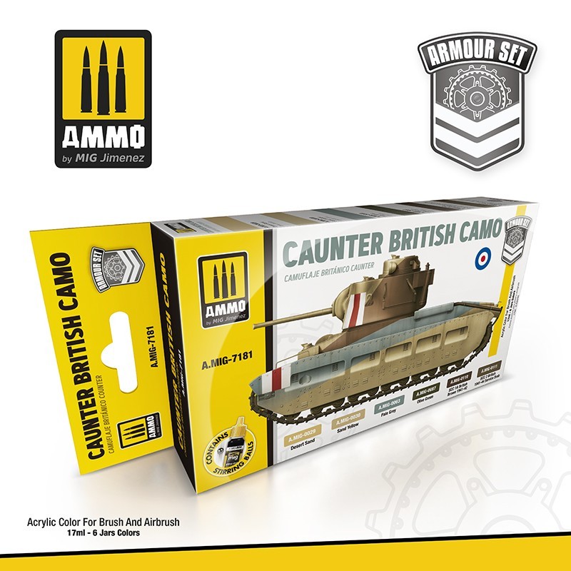 Caunter British Camo (Ammo Mig) (6x17ml) 