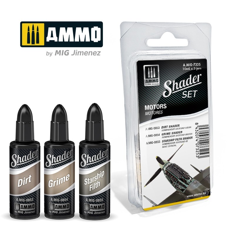 SHADER Set Motors  (Ammo Mig) (3x10ml) 