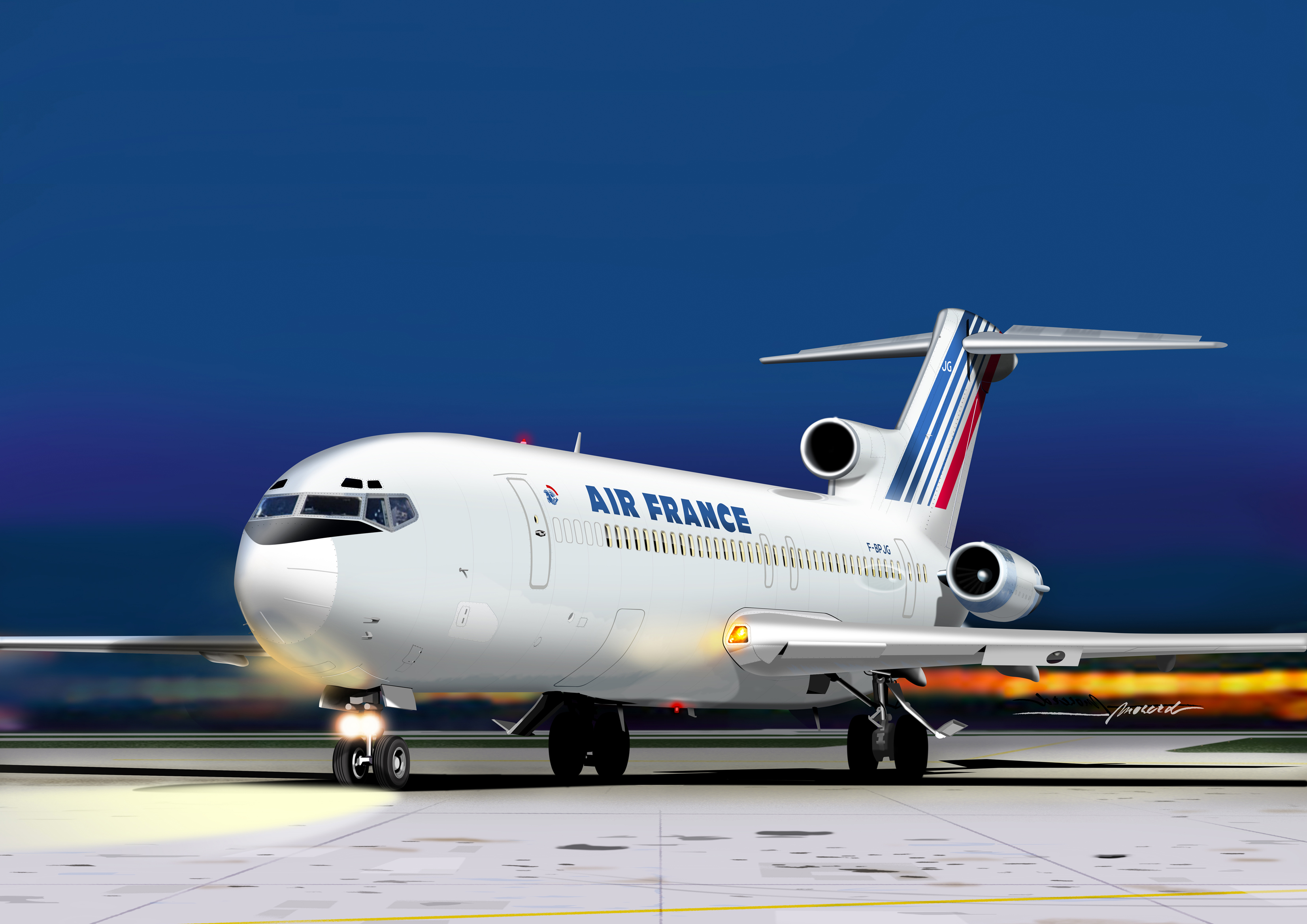 Aircraft kits 1/72 Boeing 727-200 Air France (Mach 2)