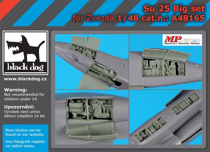 Additions (3D resin printing) 1/48 Sukhoi Su-25 Big set (designed to be used with Zvezda kits) 