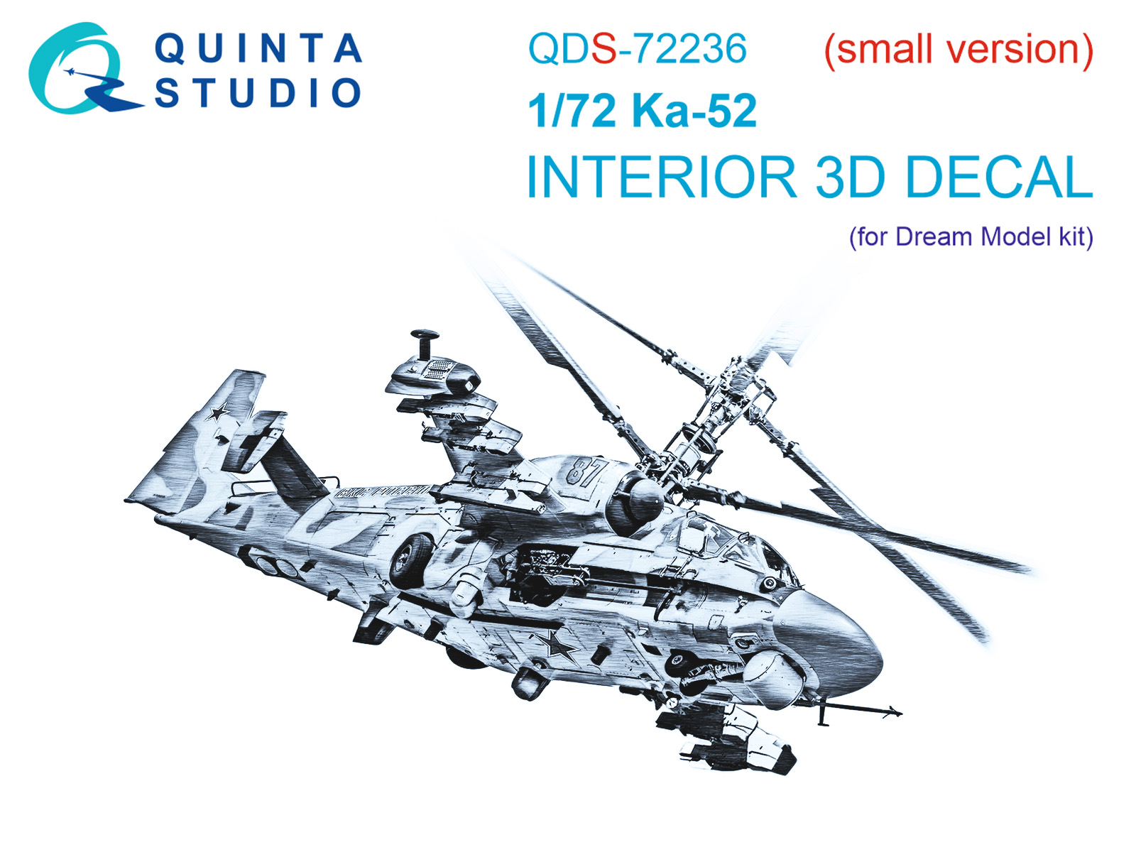 Ka-52 3D-Printed & coloured Interior on decal paper (Dream Model) (small version)