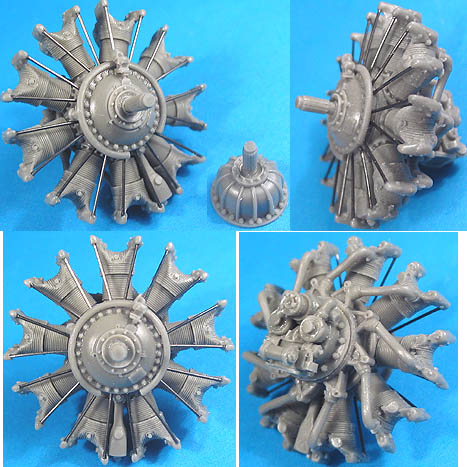 Additions (3D resin printing) 1/48 P&W R-1340 Engine (Vector)