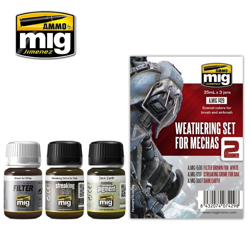 Weathering Set for Mechas (Ammo Mig)