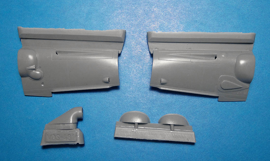 Additions (resin parts) 1/48 Bf 109 G-6 Erla Cowlings for Zvezda (Vector) 