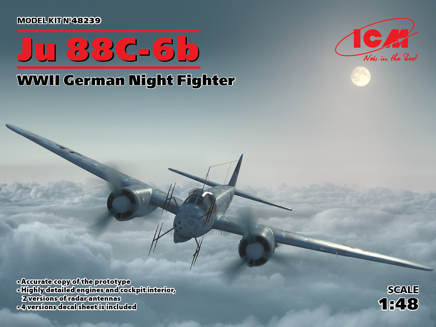 Model kit 1/48 Junkers Ju-88C-6b (ICM)