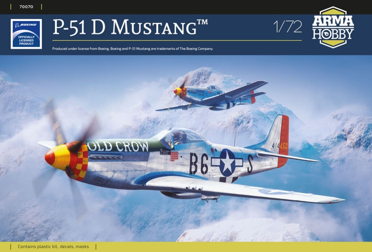 Model kit 1/72 North-American P-51D Mustang (Arma Hobby)