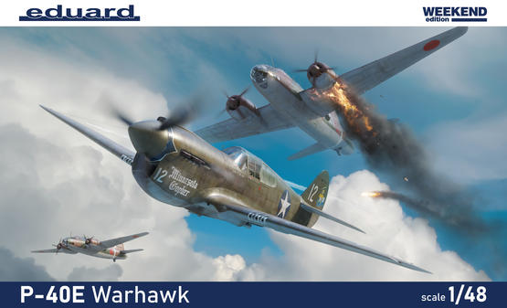 Model kit 1/48 Curtiss P-40E Warhawk (Weekend Edition) (Eduard kits)
