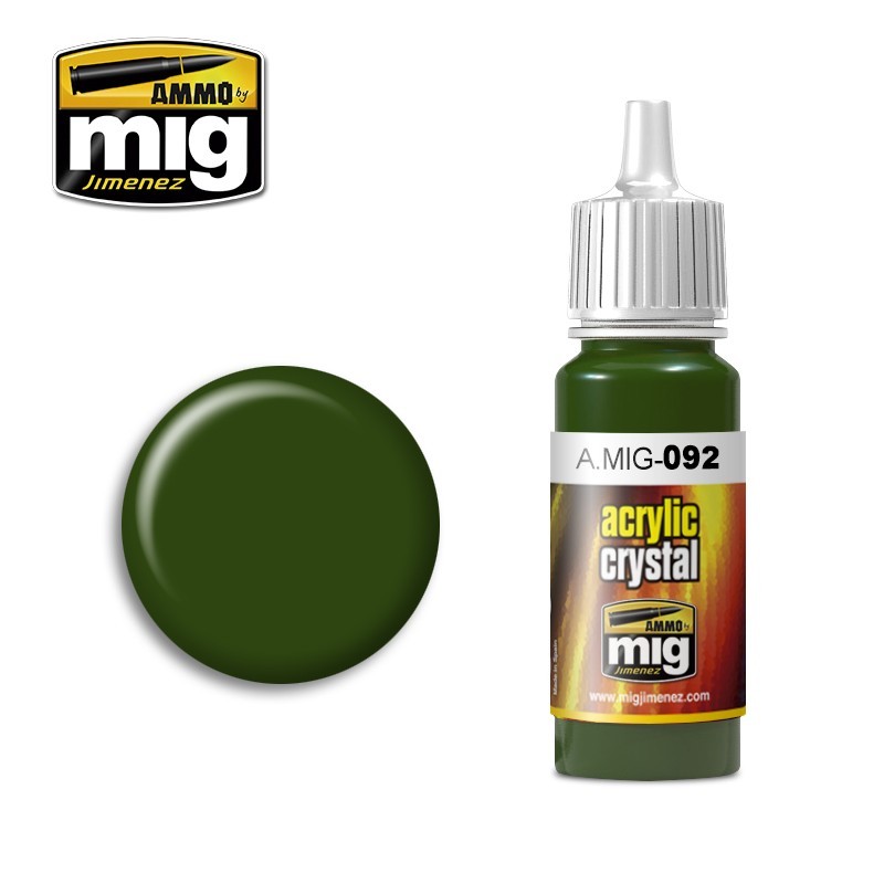 Acrylic paint CRYSTAL GREEN (Ammo Mig) (17ml) 