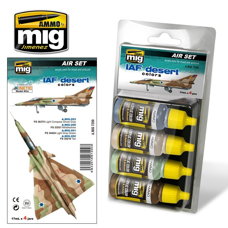 IAF Desert Colors (Ammo Mig) (4x17ml) 