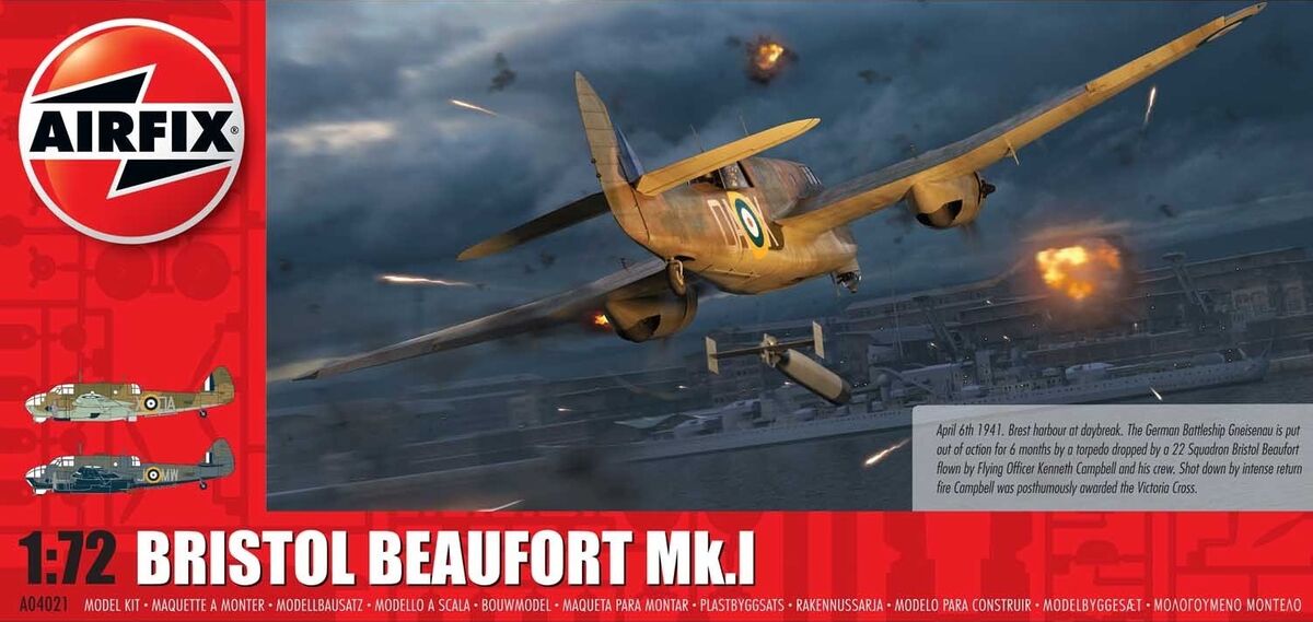 Model kit 1/72 Bristol Beaufort Mk.I (Airfix)