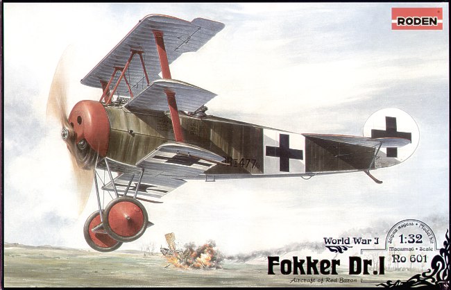 Model kit 1/32 Fokker Dr.I Triplane (Roden)