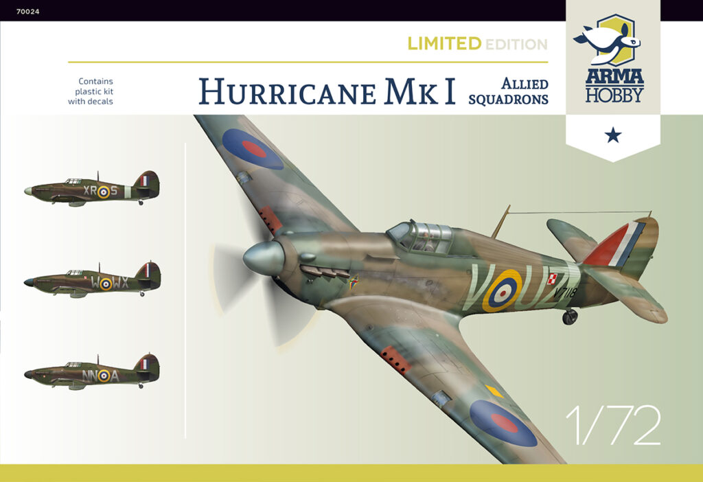 Model kit 1/72 Hurricane Mk.I Allied Squadrons Limited Edition (Arma Hobby)