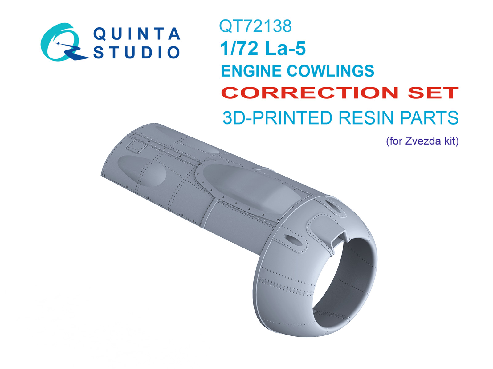 La-5 Engine Cowlings Correction Set (Zvezda)