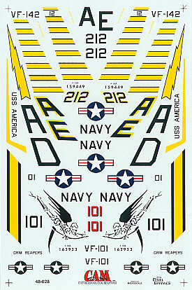 Decal 1/48 Grumman F-14A/F-14B Tomcat (CAM)