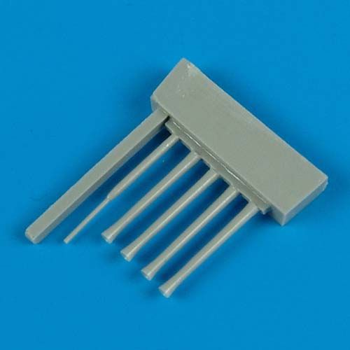 Additions (3D resin printing) 1/48 Kawanishi N1K1 Shiden gun barrels (designed to be used with Hasegawa kits)