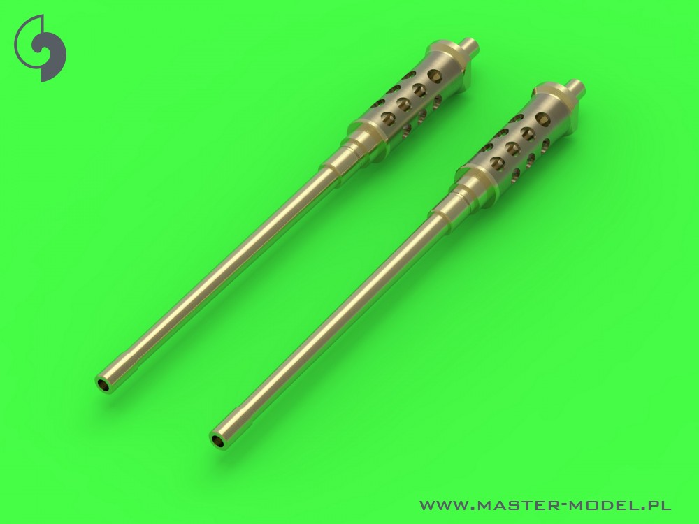 Military vehicle detailing sets (brass) 1/72 Browning M2 HB 12,7 mm gun barrels (2 pcs.)