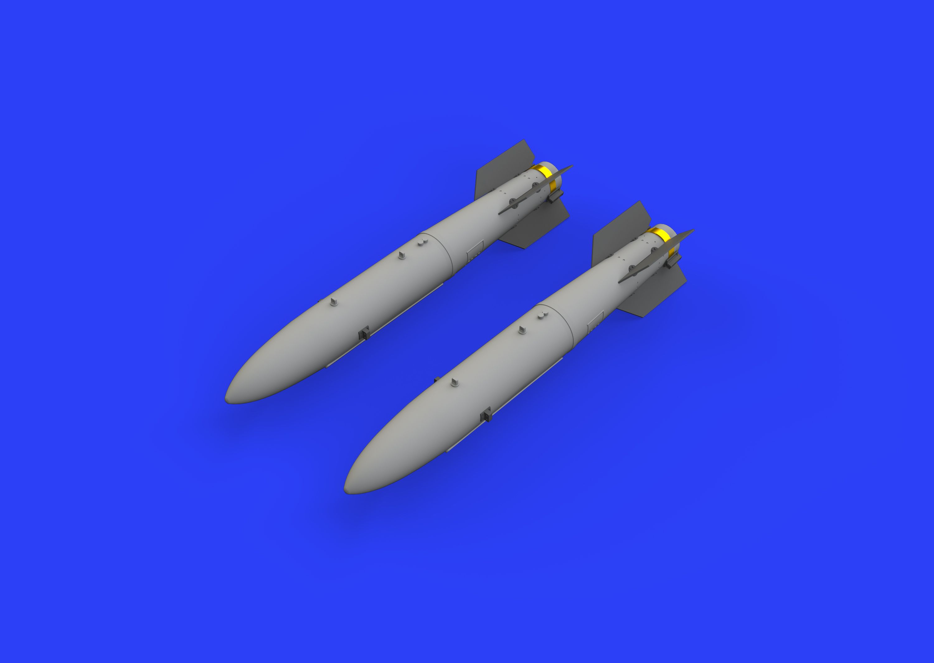 Additions (3D resin printing) 1/48 B43-0 Nuclear Weapon with SC43-4/-7 tail assembly