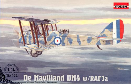 Model kit 1/48 De Havilland D.H.4 (w/ RAF 3a) (Roden)