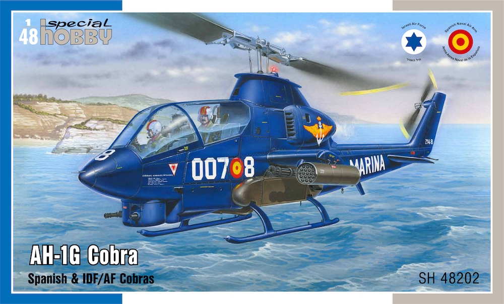 Model kit 1/48 AH-1G Cobra 'Spanish & IDF/AF Cobras' (Special Hobby)