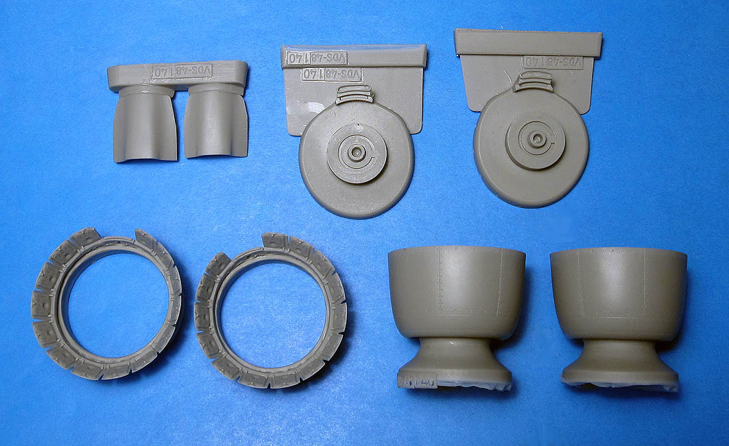 Additions (3D resin printing) 1/48 B-25B cowls and cowl flaps (AM) (Vector) 