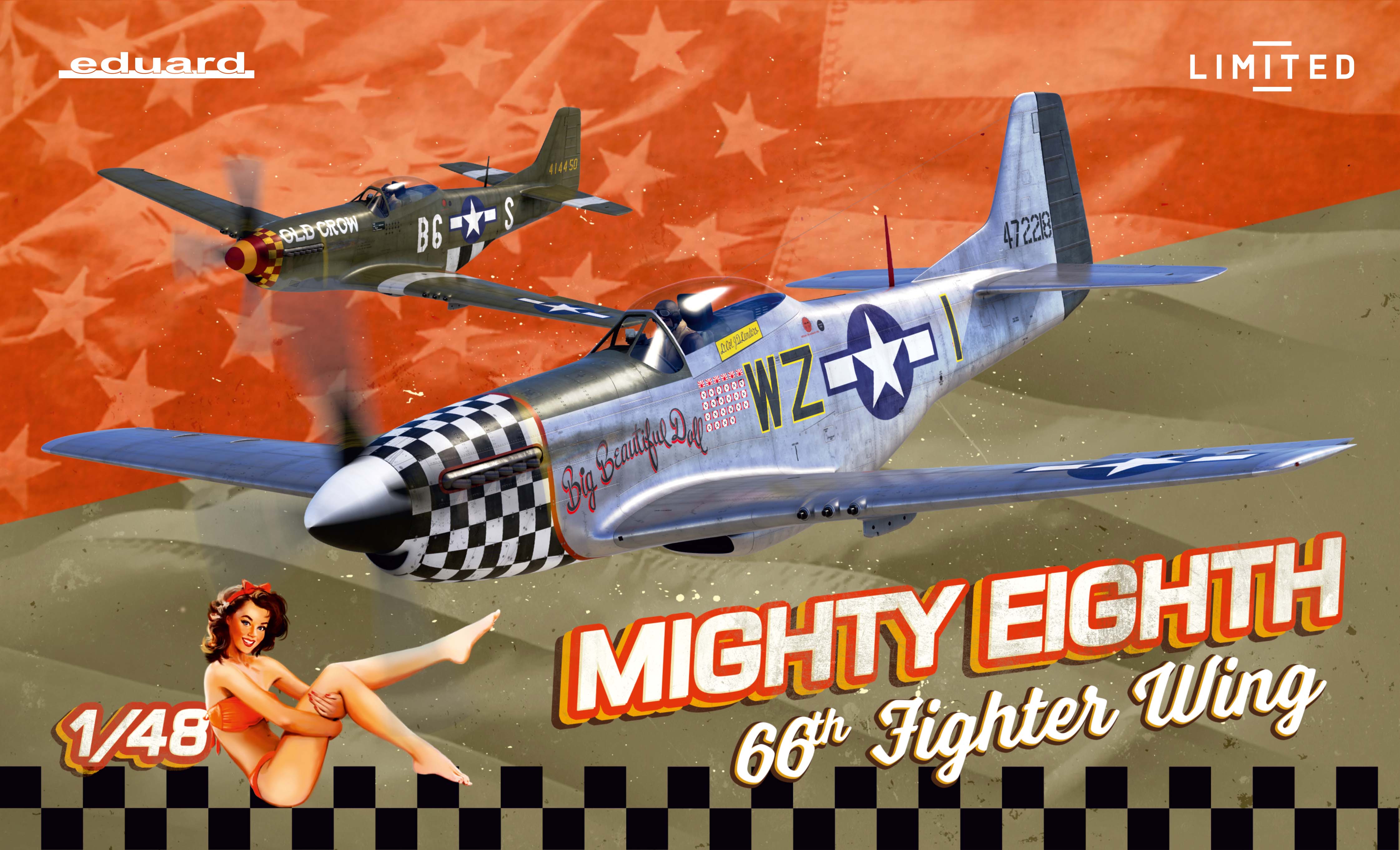 Model kit 1/48 North-American P-51D Mustang MIGHTY EIGHT (Eduard kits)