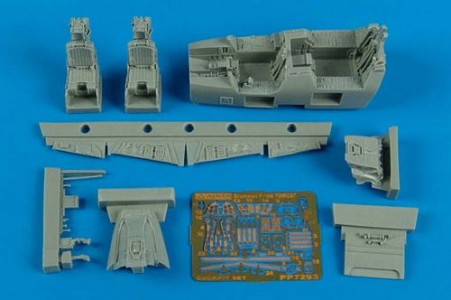 Additions (3D resin printing) 1/72 Grumman F-14A Tomcat cockpit set (designed to be used with Fujimi and KA-Models kits) 