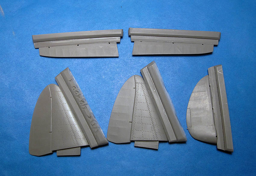 Additions (3D resin printing) 1/48 MiG-3 Control Surfaces (Trumpeter) (Vector) 