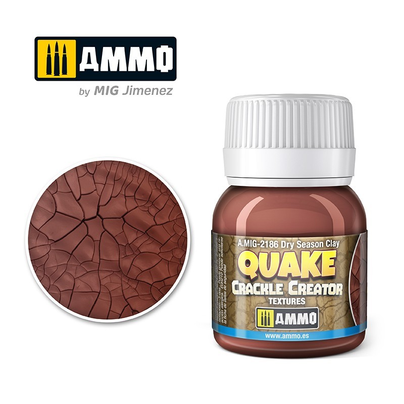 QUAKE CRACKLE CREATOR TEXTURES Dry Season Clay (40mL) (Ammo Mig)