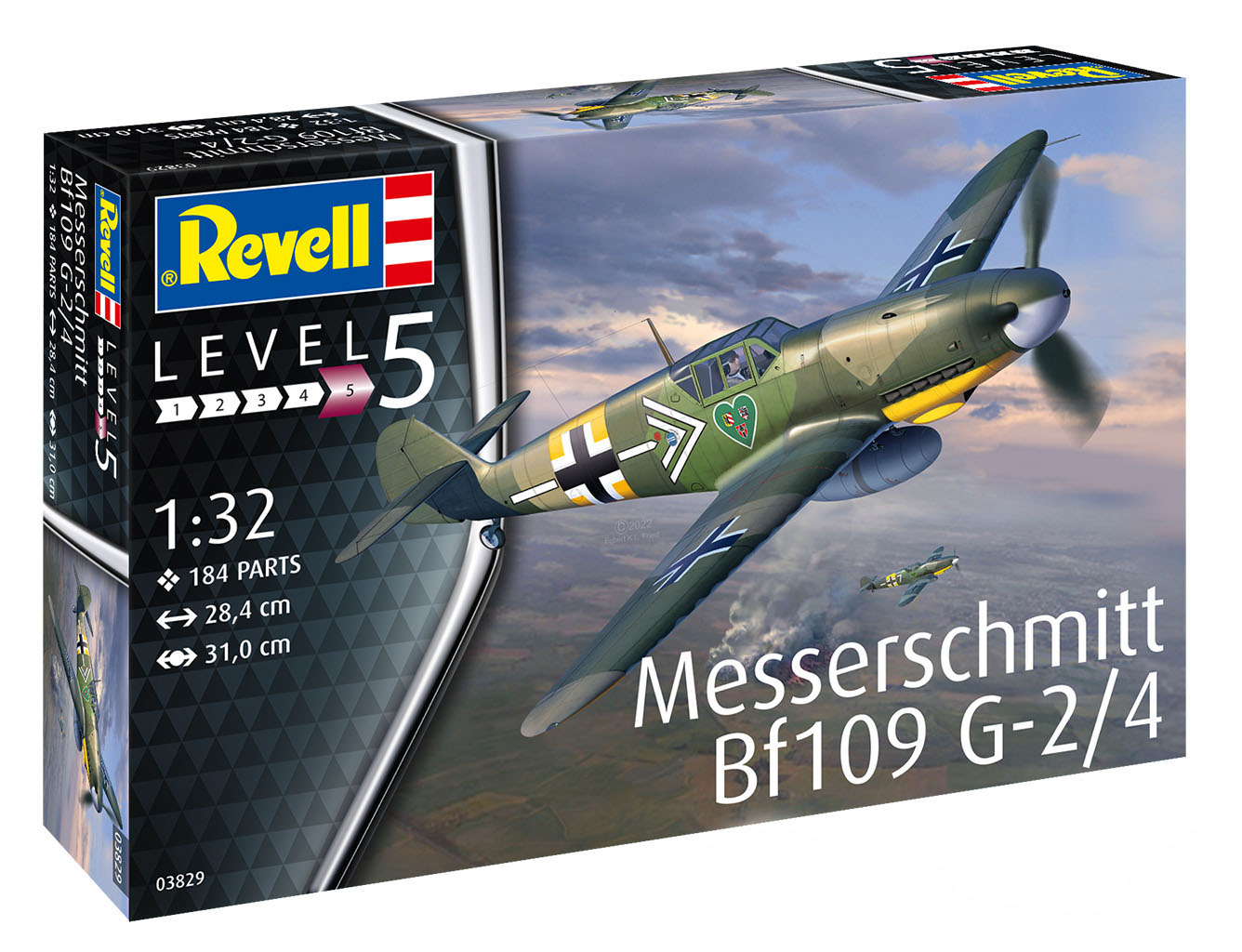 Model kit 1/32 Messerschmitt Bf-109G-2/4 (Revell) (damage box)