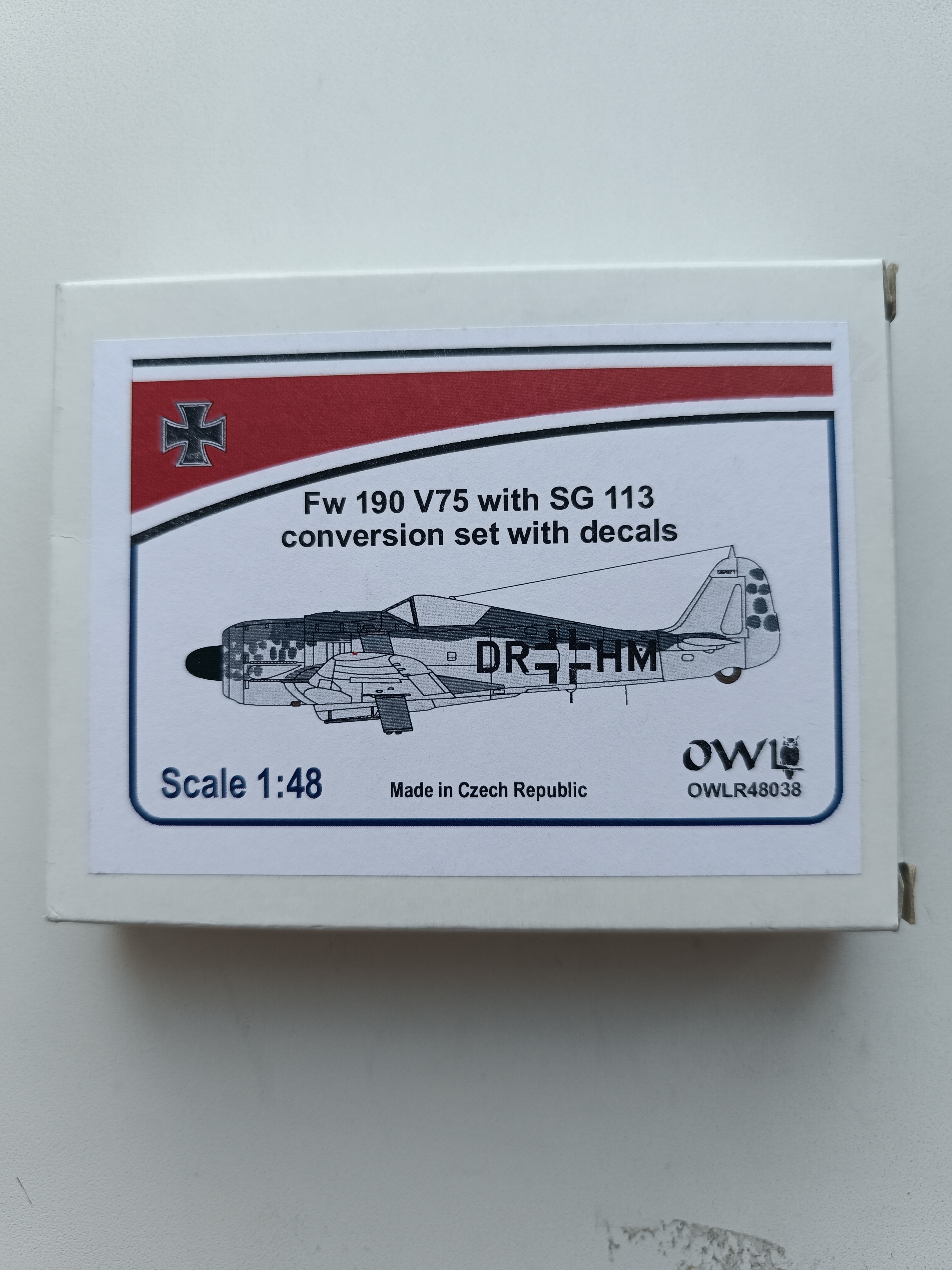Additions (3D resin printing) 1/48 Fw 190 V75 with SG 113 conversion set&decal (Owl Models) 