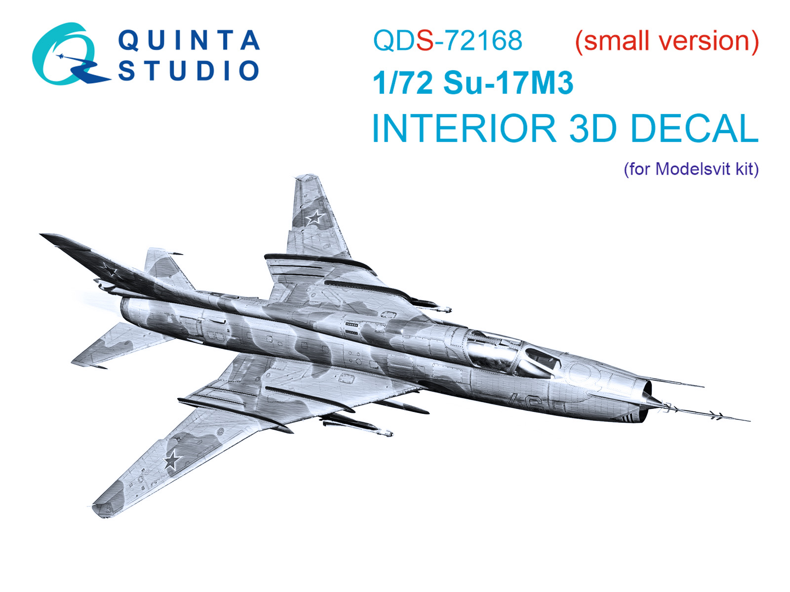 Su-17M3 3D-Printed & coloured Interior on decal paper (Modelsvit) (small version)