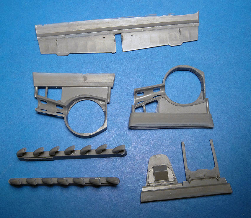 Additions (resin parts) 1/48 Bf 109 G-6/14 Exterior (Zvezda) (Vector) 