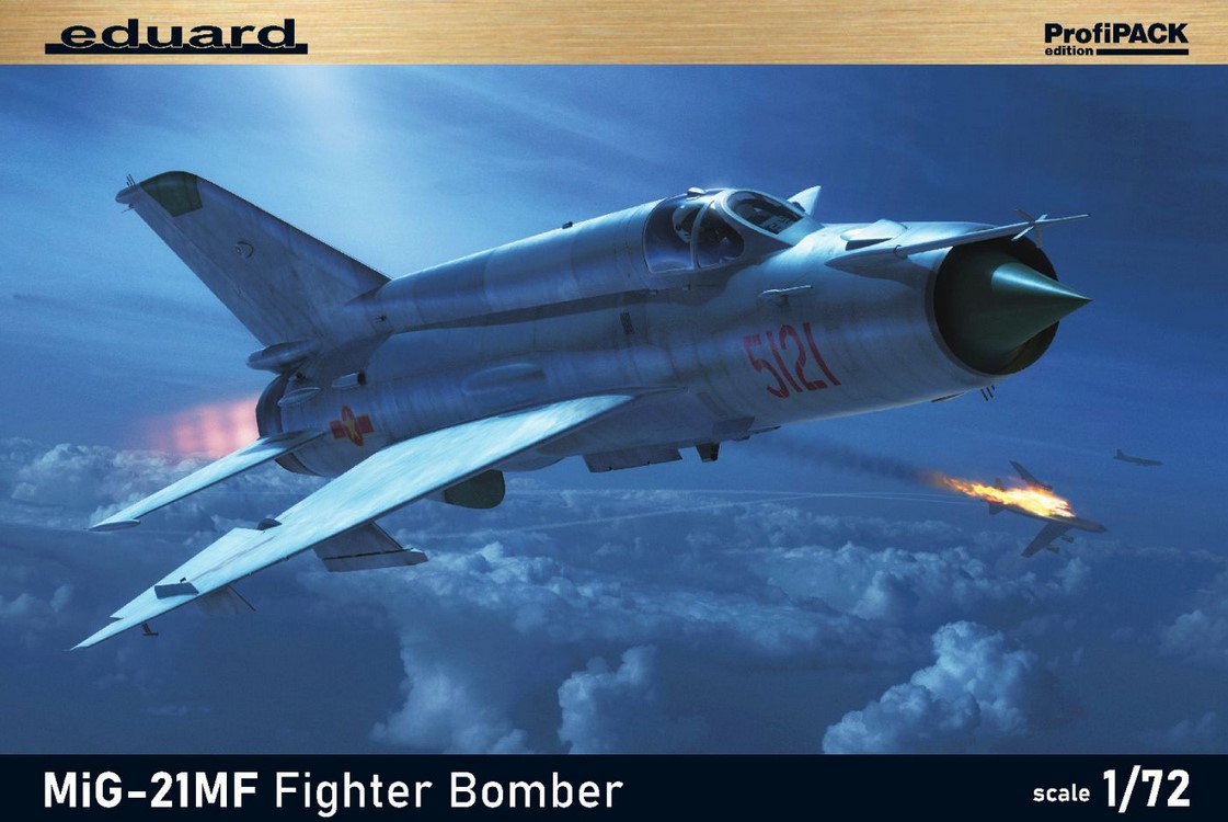 Model kit 1/72 Mikoyan MiG-21MF Fighter Bomber (Eduard kits)