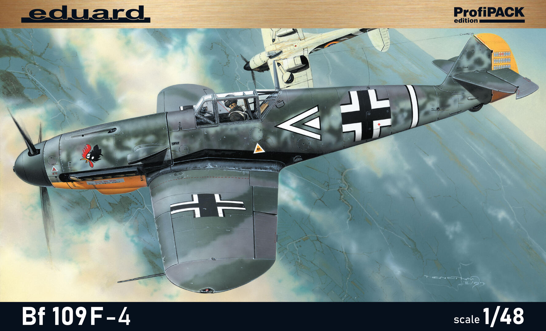 Model kit 1/48 Messerschmitt Bf-109F-4 ProfiPACK edition (Eduard kits)