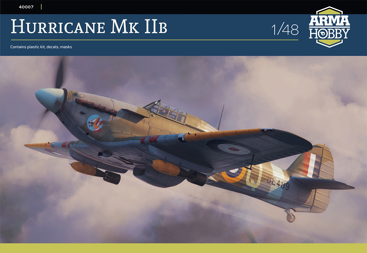 Model kit 1/48 Hawker Hurricane Mk.IIb (Arma Hobby)